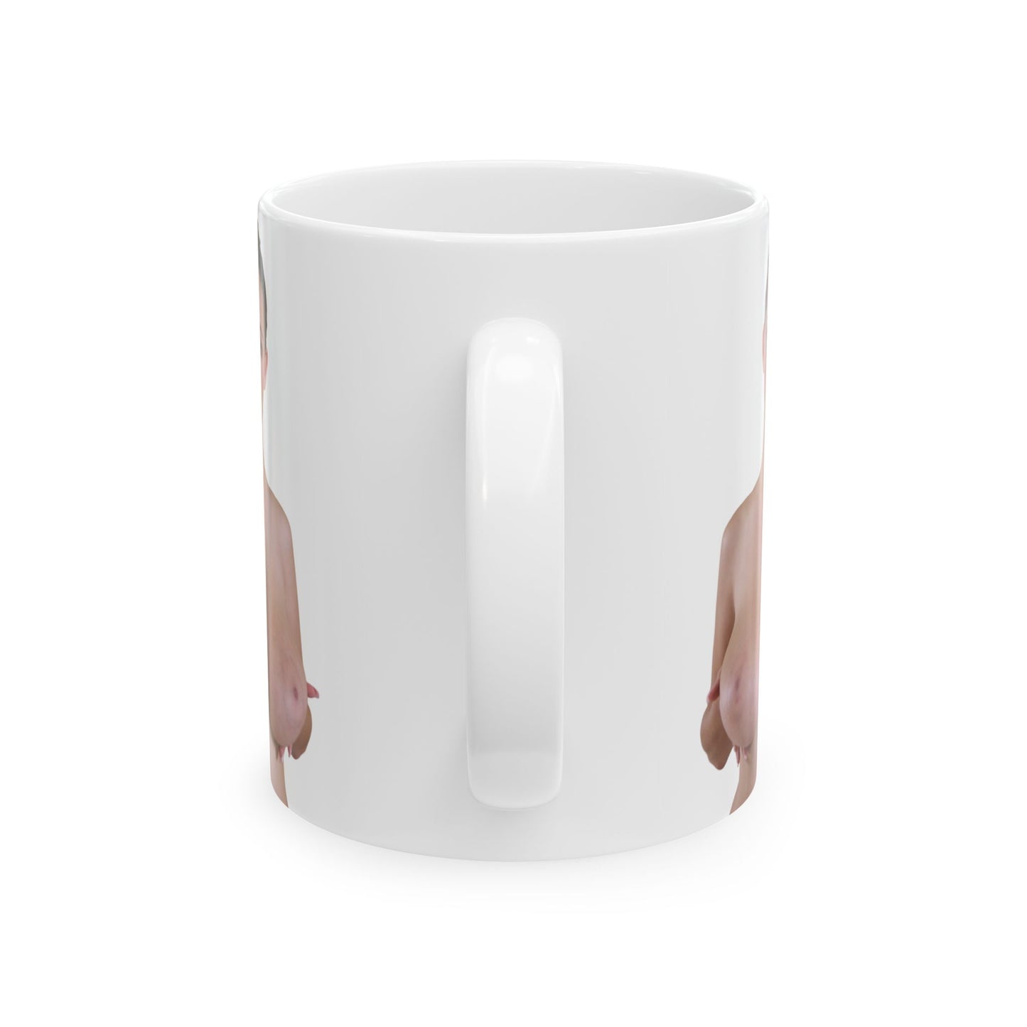 Big Boobs Girl Mugs Sexy Huge Tits Women Uncensored Adult Ceramic Mug, (11oz, 15oz)
