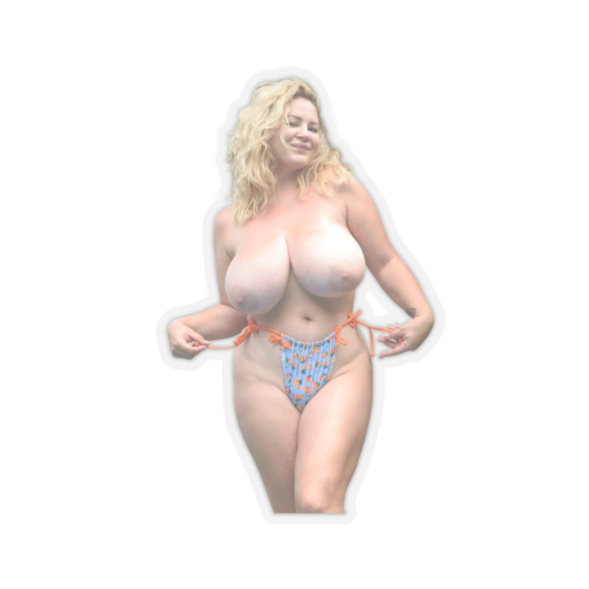 Sexy Nude Pin-Up Beauty Sticker Big Boobs Girl Adult Vinyl Car Laptop Decal