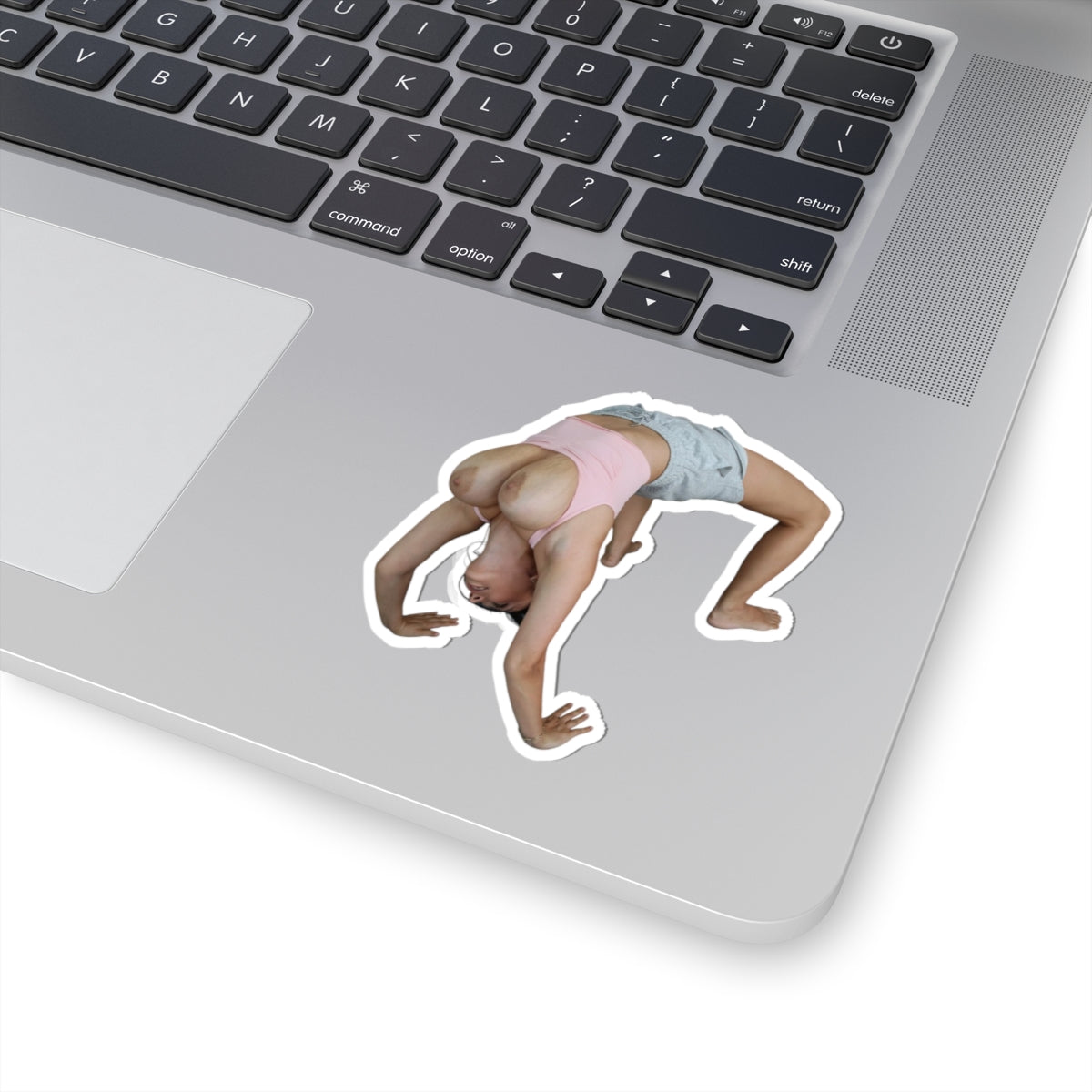 Big Tits Fitness Model Stickers Nude Sexy Girl Workout Sticker Naked Yoga