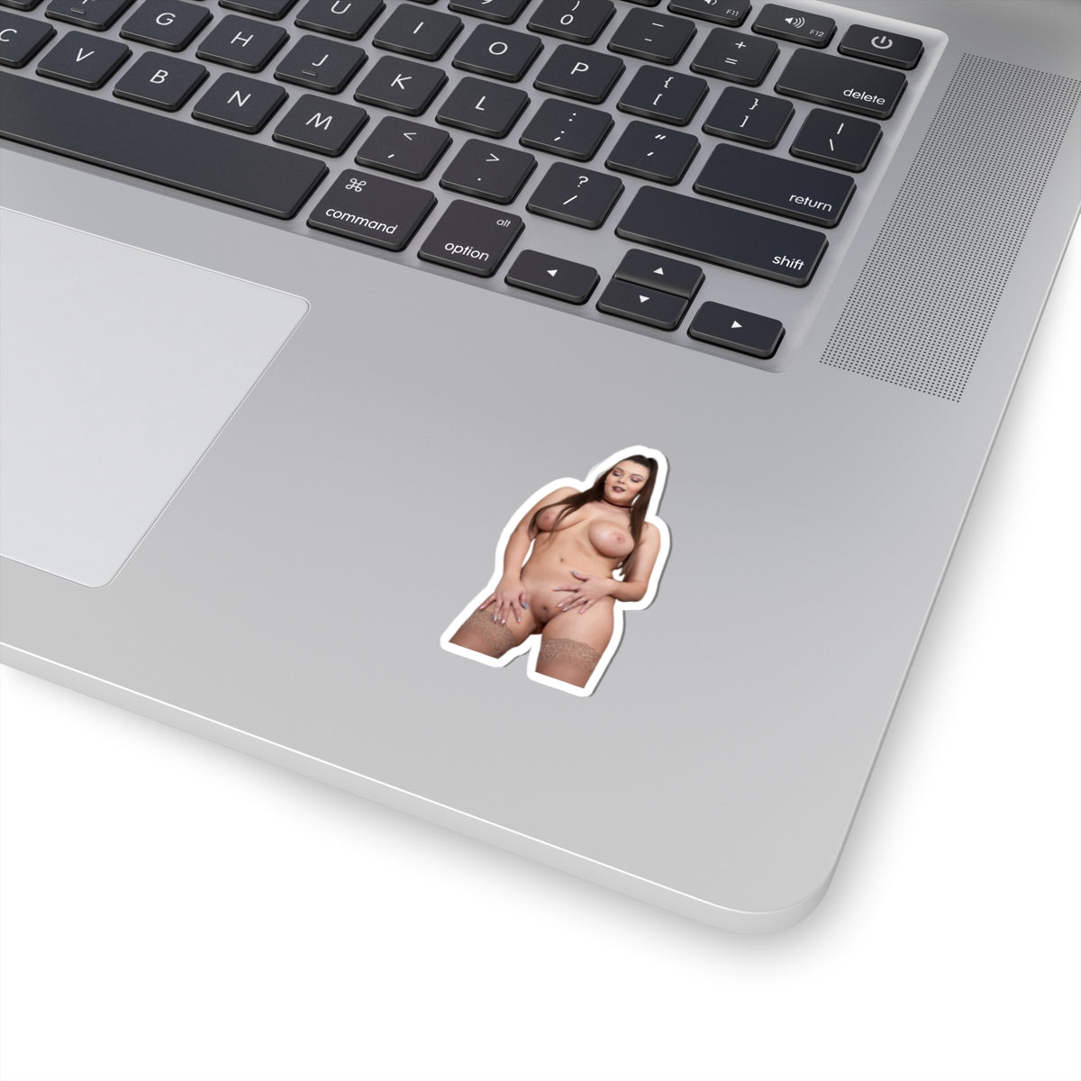 Sexy Busty Woman Sticker – Nude Girl Illustration