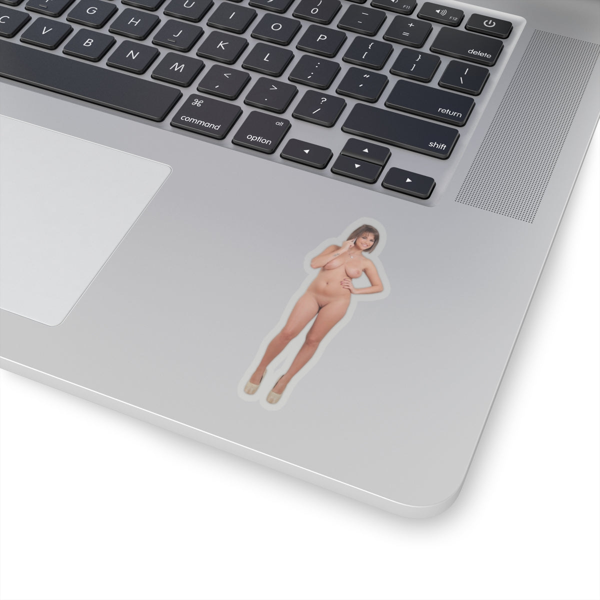 Naked Girl With Phone Sticker