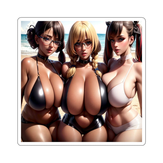 Anime Girls,Lewd Anime Sticker,Hot Girl,Sexy Bikini Models,Beautiful Women,AI girl,virtual waifu,digital waifu,cyber waifu,Phone Laptop Stickers,E128