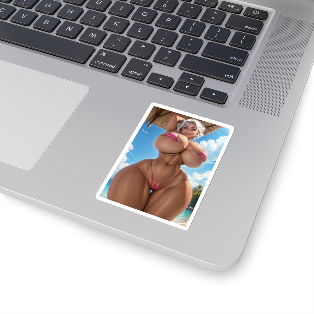 Sexy big tits girl in bikini sticker