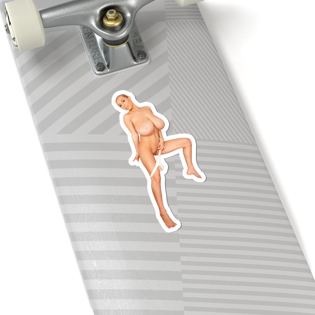 Busty Girl Vinyl Sticker Naked Woman Bathroom Adult Artwork