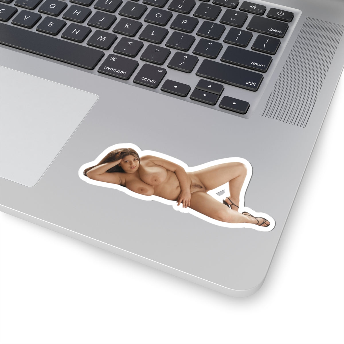lying naked girl sticker sexy big tits curvy women stickers