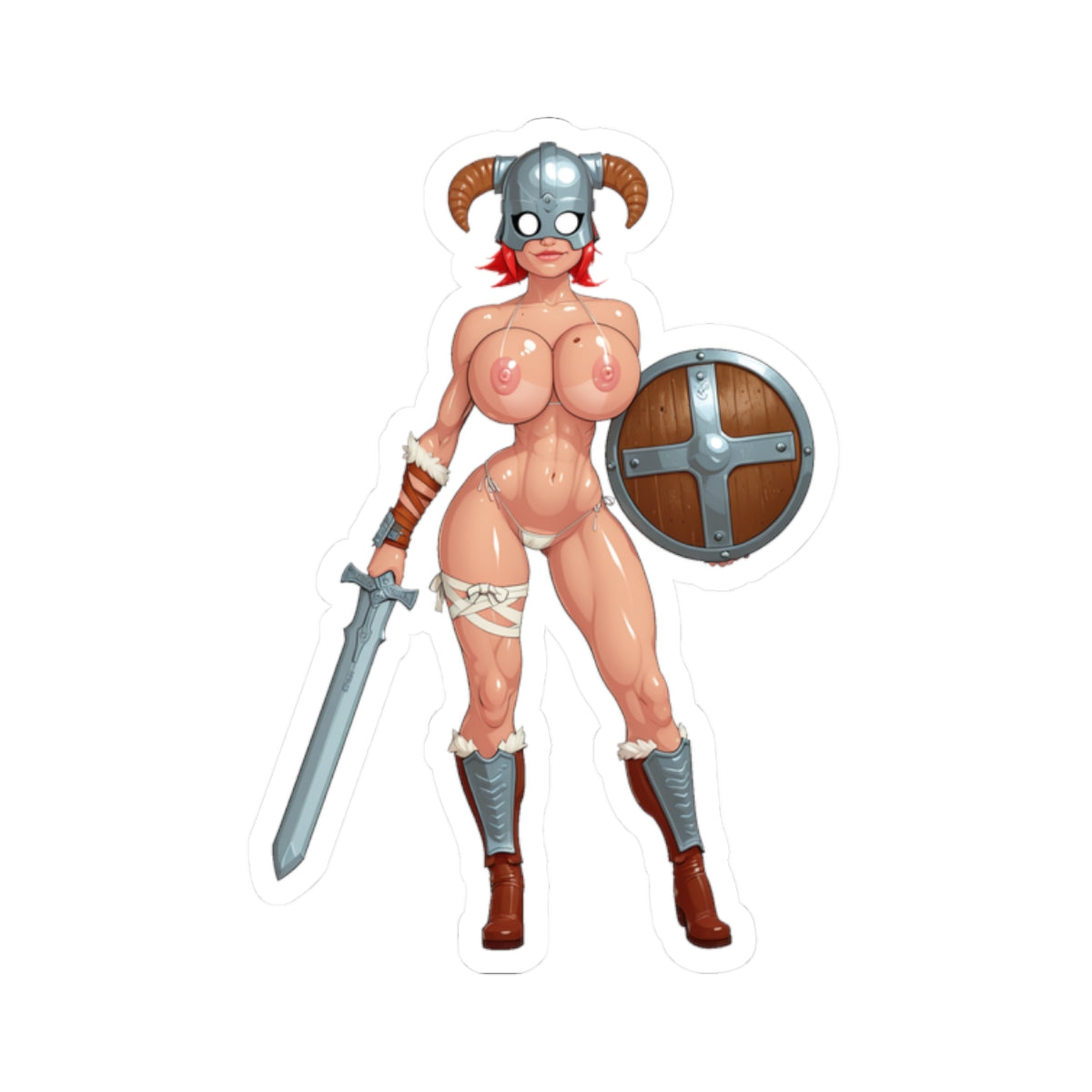 Viking Girl Sticker Anime Cartoon Hentai Stickers