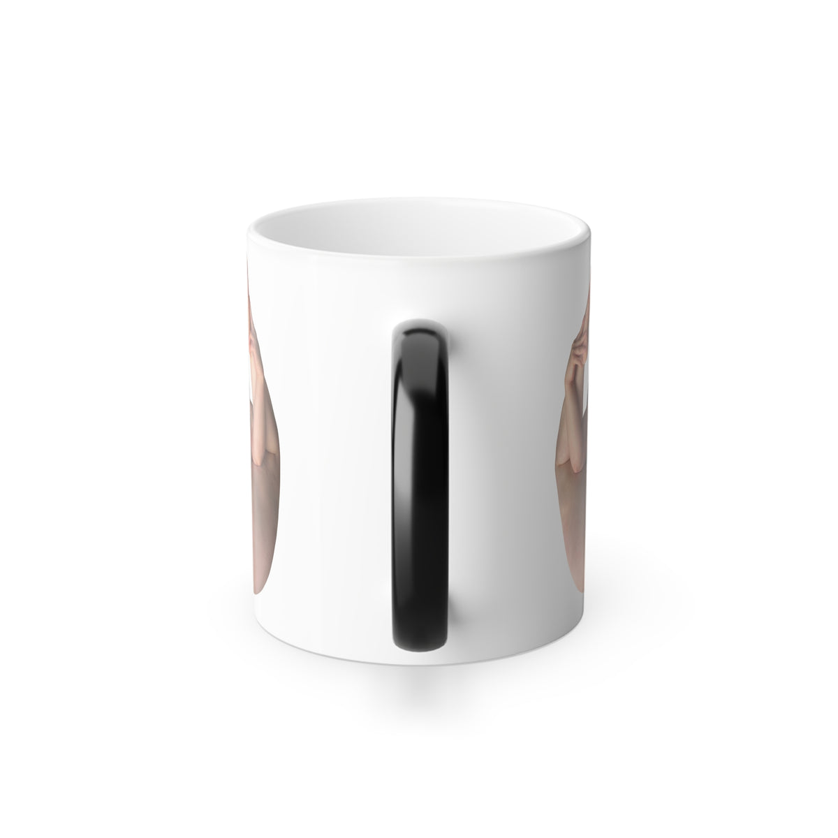 Sexy Nude Girls Coffee Mug Color Morphing 11oz Cup Adult Art Design