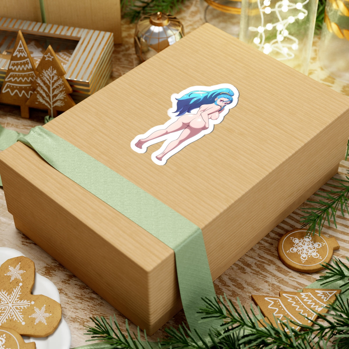 Sexy Anime Girl Sticker Ass Stickers