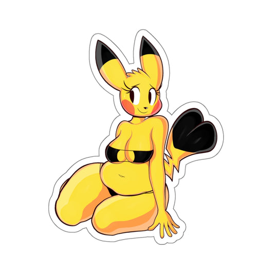 Cartoon Girl Furry Sticker Funny Stickers Cartoon Lewd Anime Huge Cartoon Stickers Large Stickers 4 Sizes White or Transparent E855