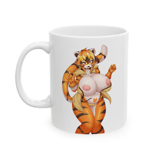 Furry Mug Cute Fury Mugs Mug for men Mug for guys Anime Girl Cartoon Tiger Adult Mature Erotic Funny 11oz 15oz White or Black M28A