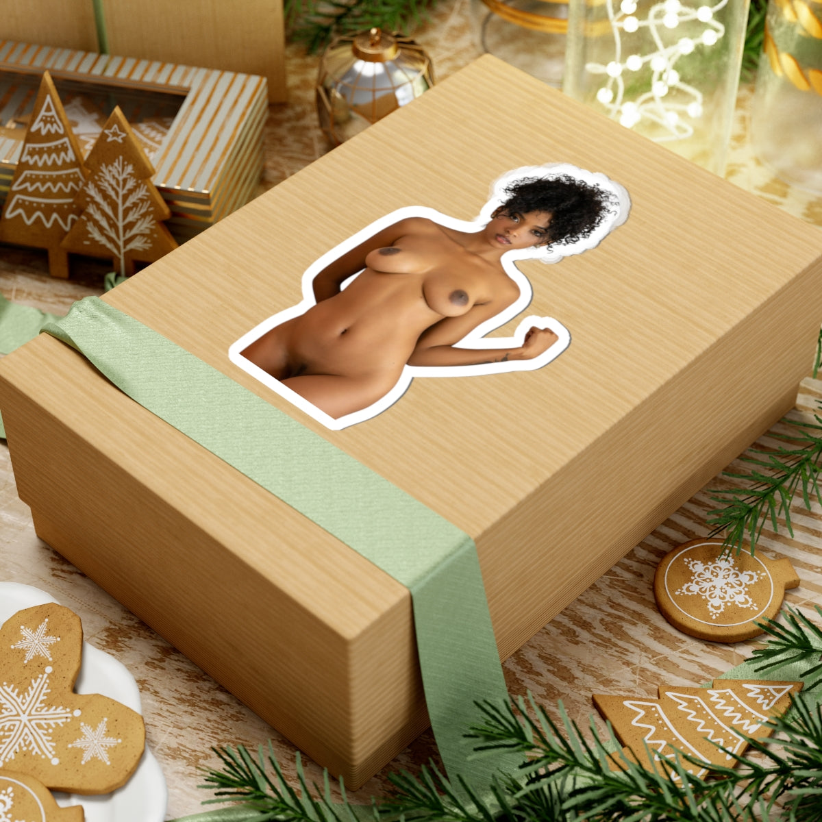 Black Women Nude Sticker
