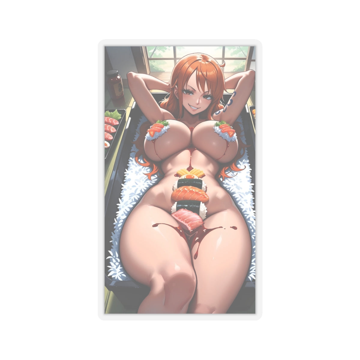Anime Food Sticker Ecchi Sexy Female Stickers