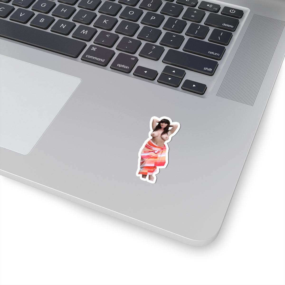 SEXY GIRL WITH BEAUTIFUL EYES STICKER NAKED BIG TITS WOMEN IN TOWEL STICKERS