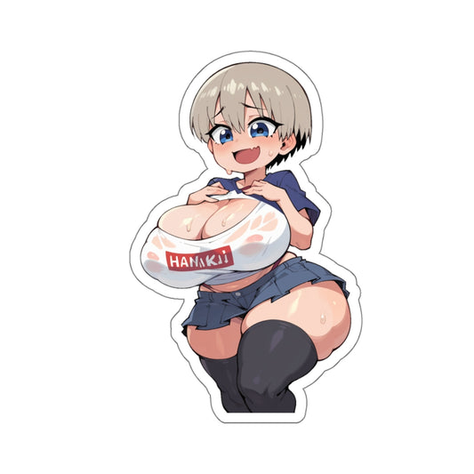Ecchi anime stickers,ecchi stickers,cute girls anime,anime woman,hot anime girl,sexy anime girl,anime female,lewd,anime decal,E1010