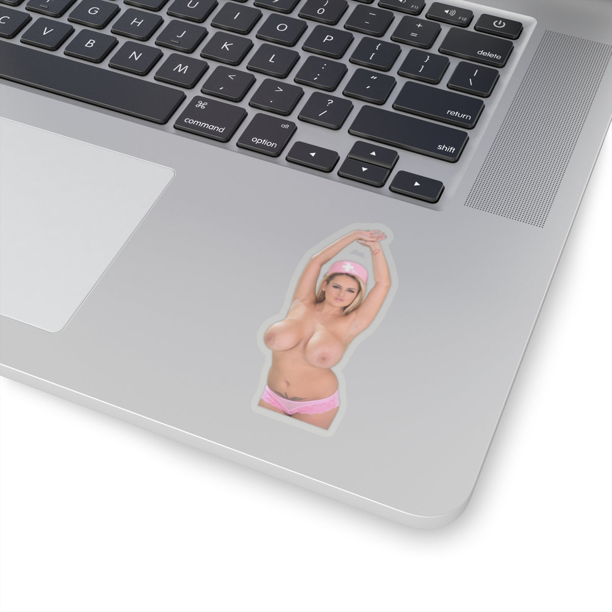 Katie Big Boobs Pinup Girl Sticker