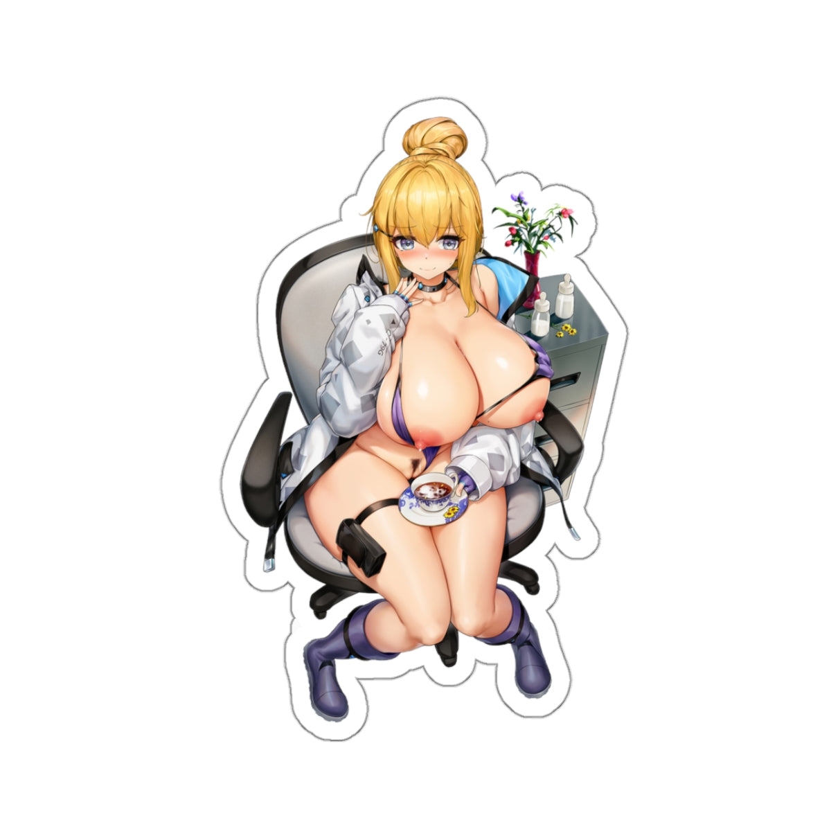 Kawaii Waifu Lewd Ecchi Sticker Anime Stickers Cartoon Sticker Adult Mature Content E120