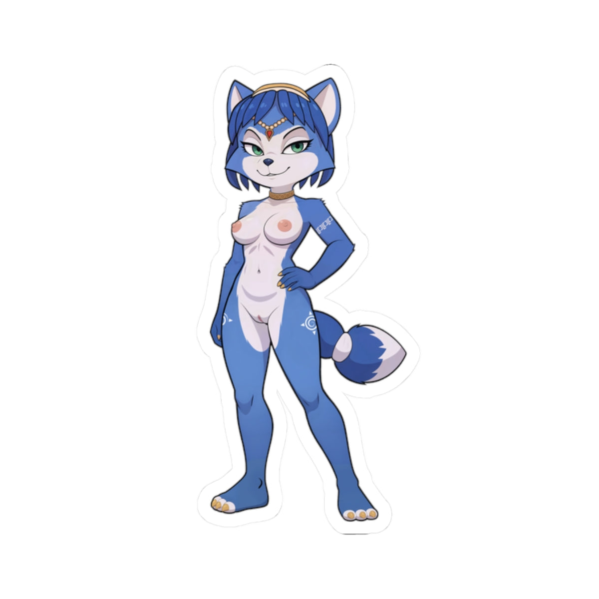 Furry Sticker Naked Fox Furry Anime Stickers