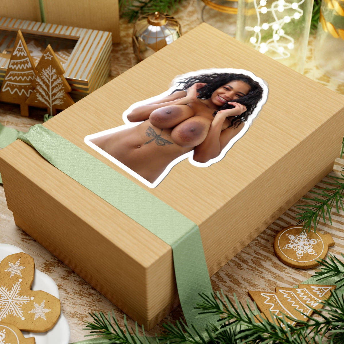 Black Girl Naked Big Tits Sticker