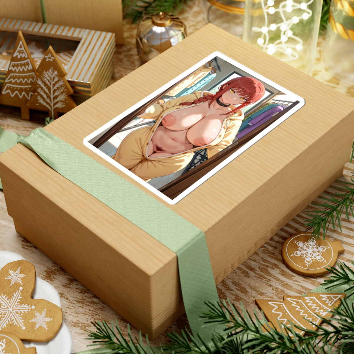 Demon Girl Sticker,Sexy Big Tits Naked Girl,Hentai Uncensored Stickers