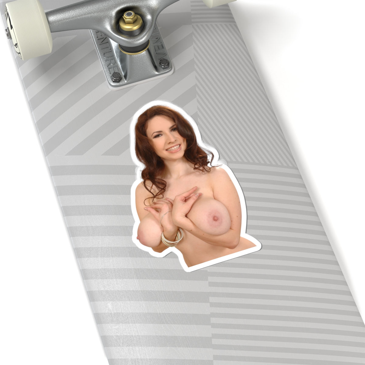 naked big tits girl sticker