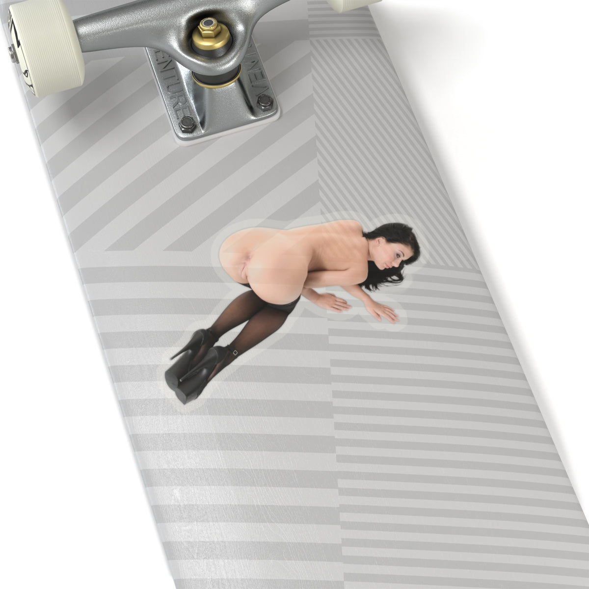 sexy brunette sticker big tits girl ass pinup model stickers