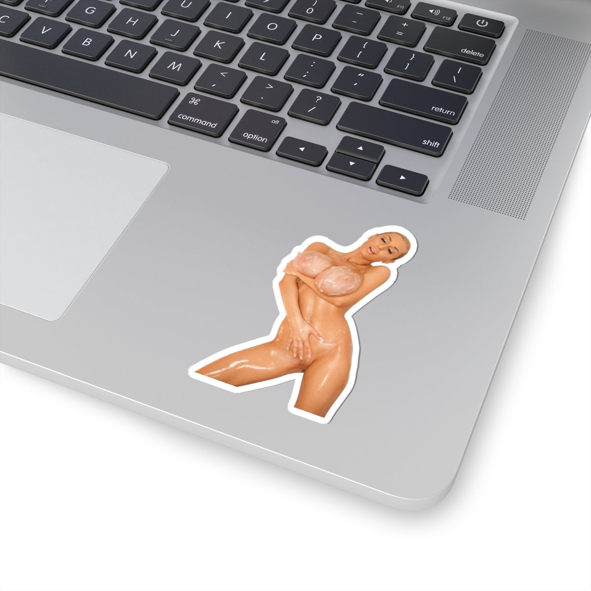 Sexy Nude Woman Bathroom Sticker Big Bust Girl Vinyl Decal