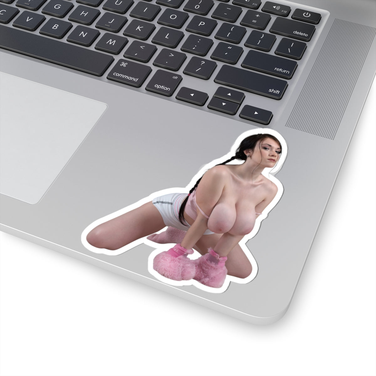 Attractive Curvy Girl Sticker Fashion Model Decal