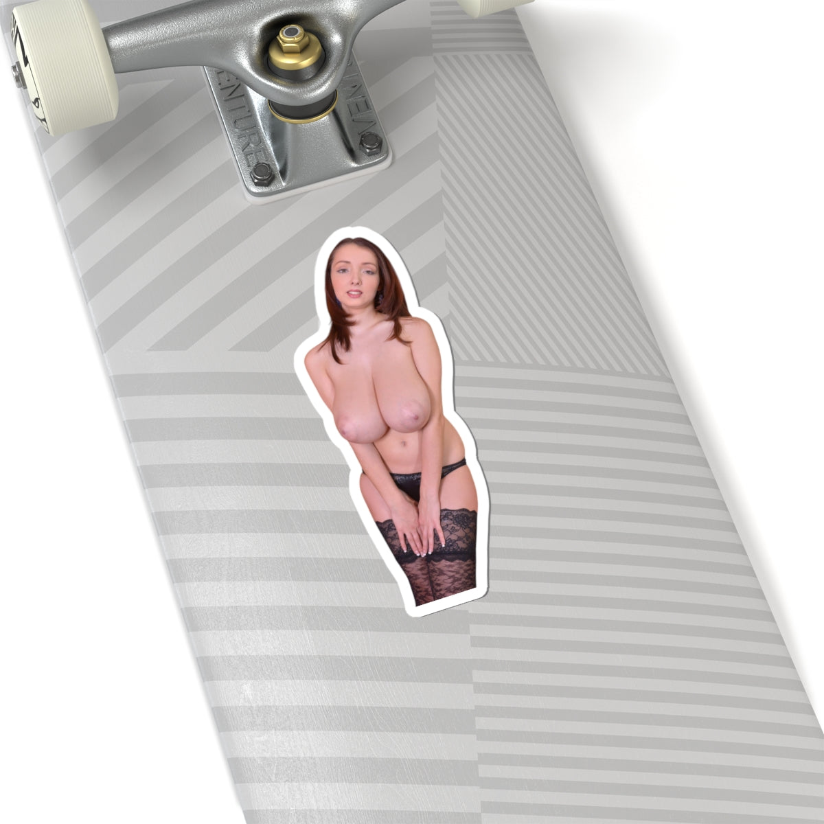 Busty Buffy Big Tits Model Sticker Pinup Uncensored Stickers