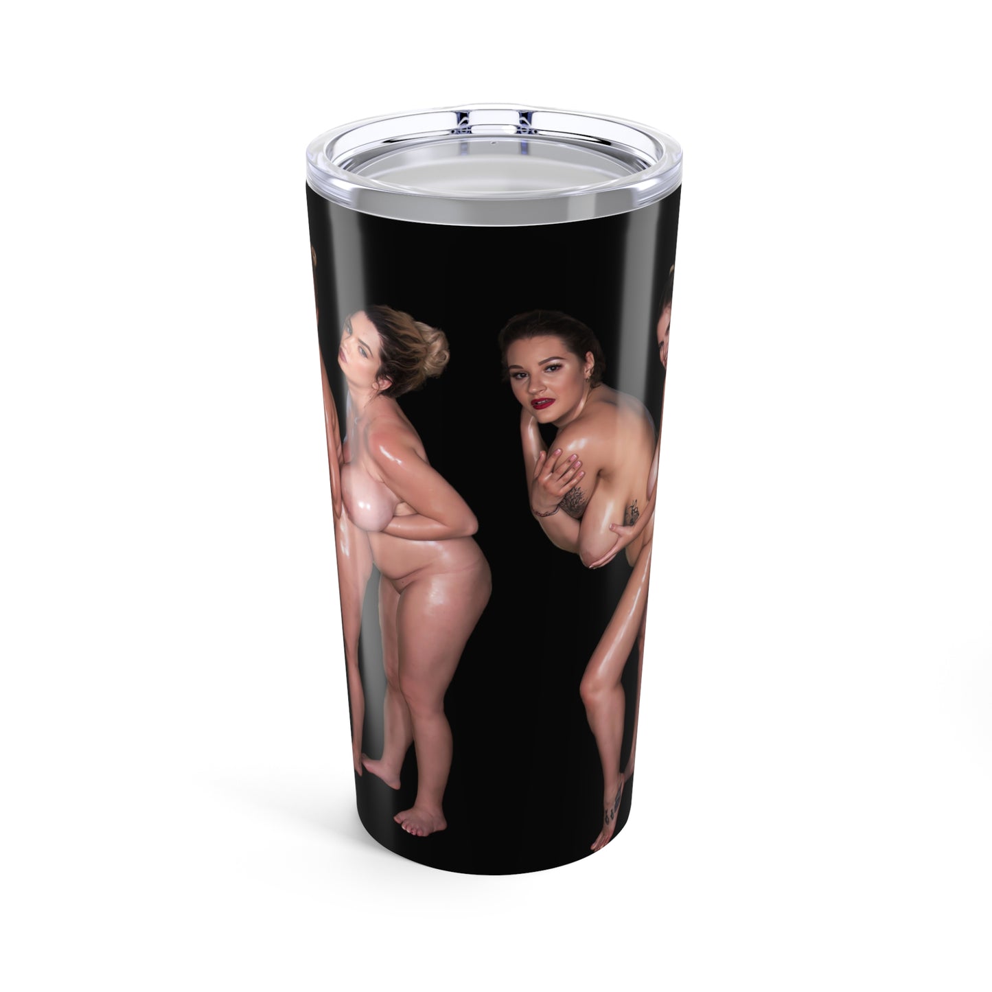 Adult Naked Girls Tumbler Nude Women Coffee Cup Uncensored Pinup Tumbler for Cold Hot Drinks 20oz Travel Mug Stainless Steel T2 (20oz, black)