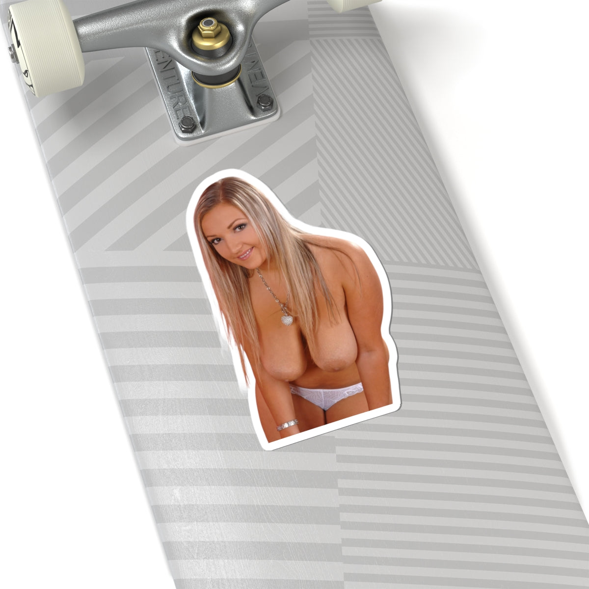 Busty Blond Naked Sticker