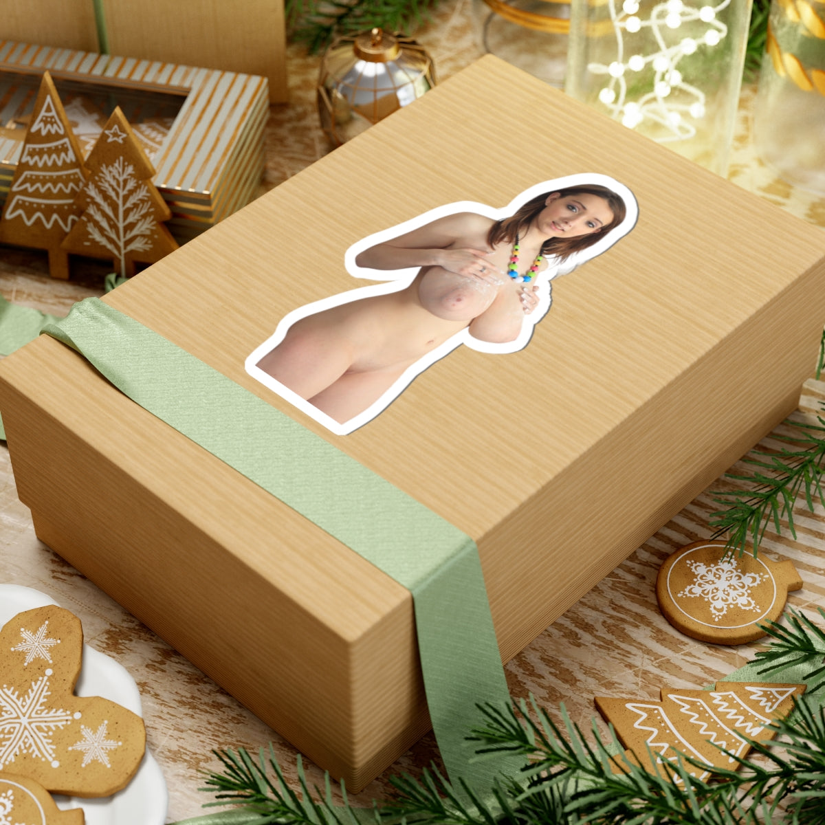 Lucy Wilde Sticker Naked Sexy Girl with Big Tits Stickers