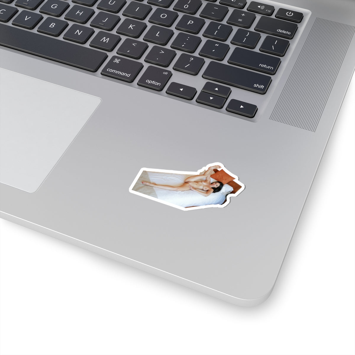 Sexy Girl on the Bed Sticker