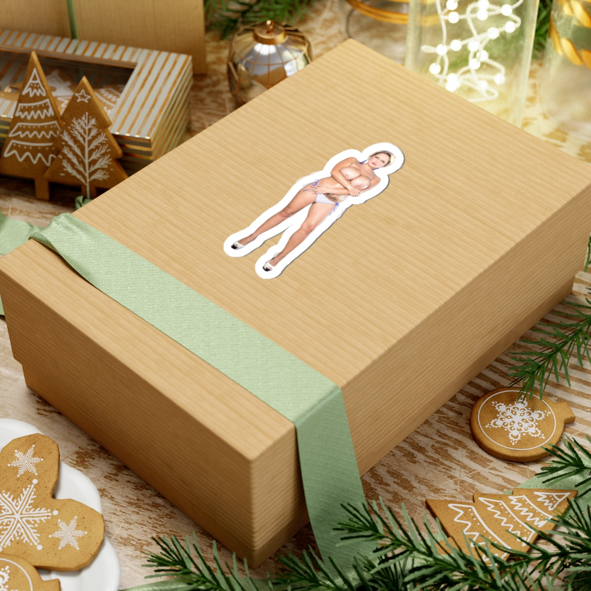 Big Breast Naked Girl Sticker Uncensored Stickers