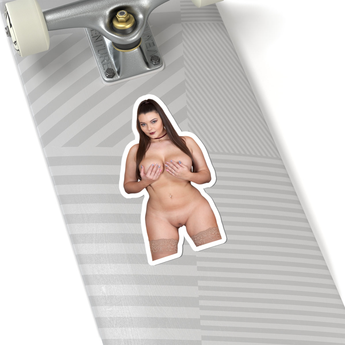 Sexy Nude Woman Sticker – Curvy Busty Girl