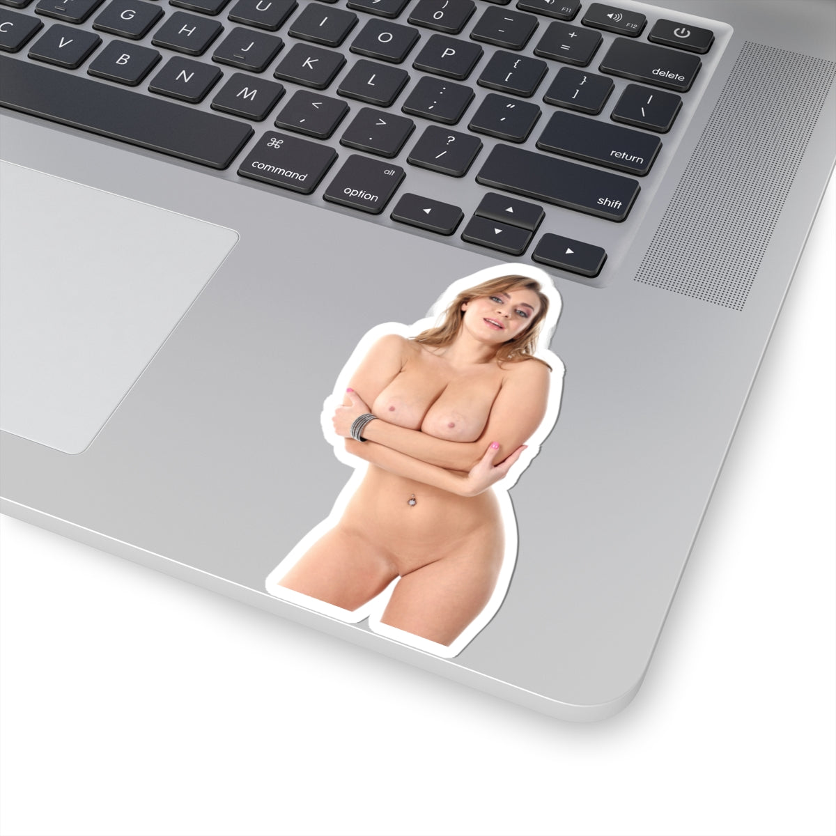 Naked Model Sticker Pinup Stickers
