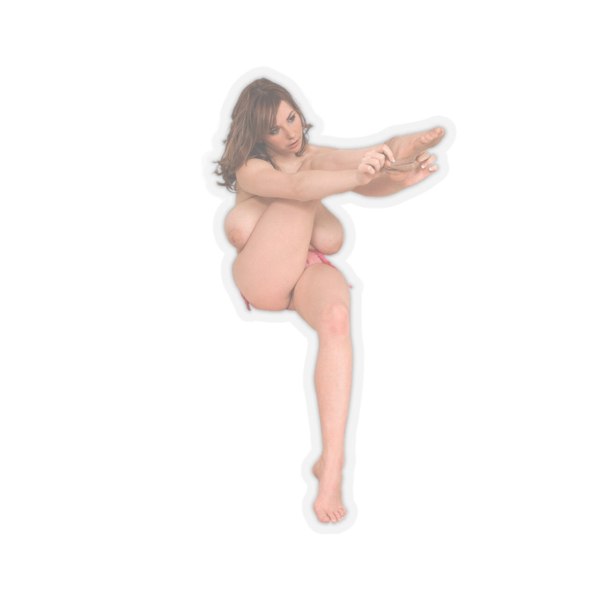 Sexy Naked Girl Sticker Nude Pinup Model Big Boobs Adult Vinyl Decal