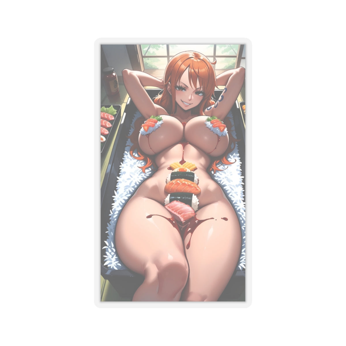 Anime Food Sticker Ecchi Sexy Female Stickers