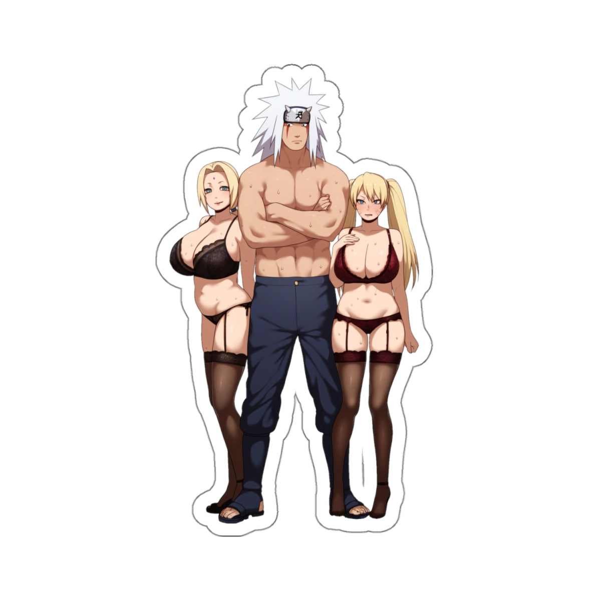 Ninja Sticker Anime Girls Stickers Funny Lewd Sexy Girl Manga Ecchi Stickers E882