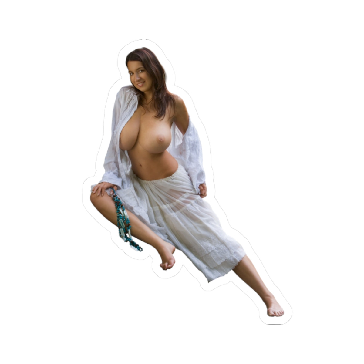 Busty Girl Sticker Sexy Model Stickers