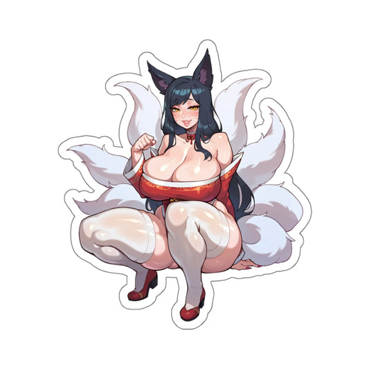 Cute Anime Girl Furry Kawaii Manga Stickers Cartoon Decals Fox Furry Women E1008