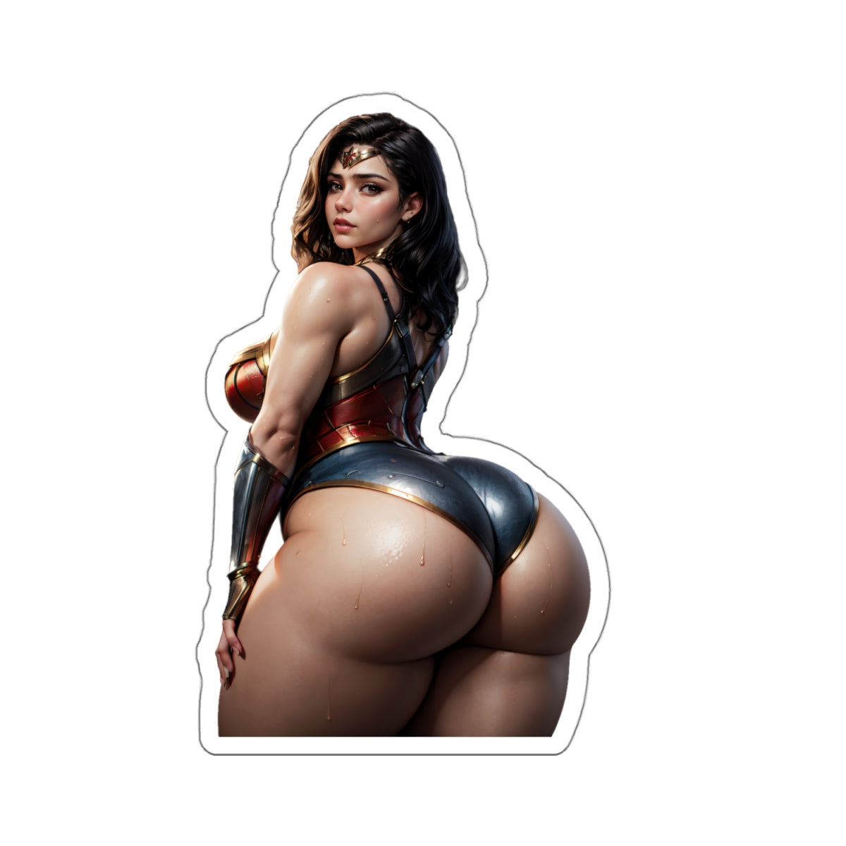 SuperHero Sticker Sexy Women Hot Girl Hero Stickers Thicc Curvy Female E472