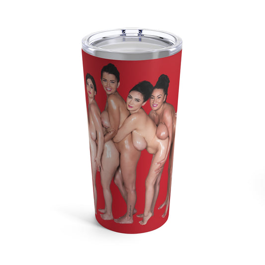 Naked Girls Tumbler Nude Women Coffee Cup Uncensored Pinup Tumbler for Cold Hot Drinks 20oz Travel Mug Stainless Steel T2 (20oz,red)