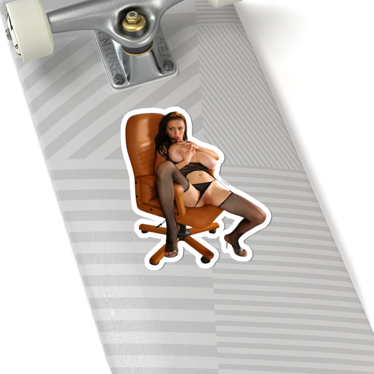 Sexy Pinup Girl Boobs Sticker Mature Women Decals Big Tits Artwork