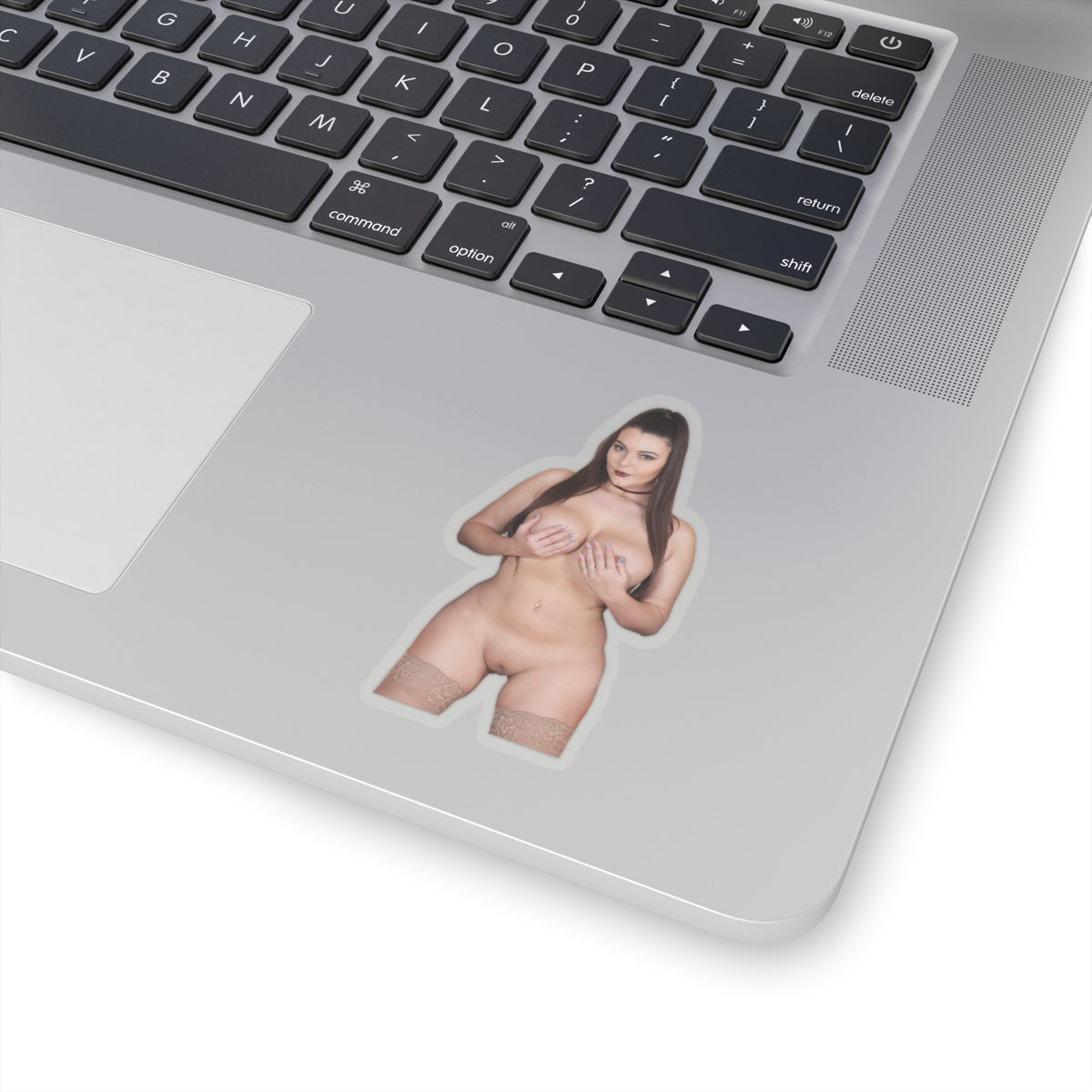 Sexy Nude Woman Sticker – Curvy Busty Girl