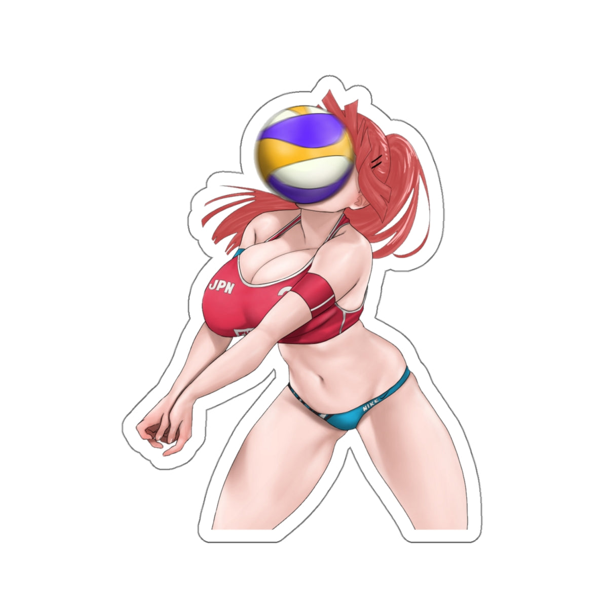 Volleyball Player,Funny Stickers,Meme Stickers,Anime Stickers,Game Stickers,Sport Stickers,Ball Stickers,Japan Stickers,E82