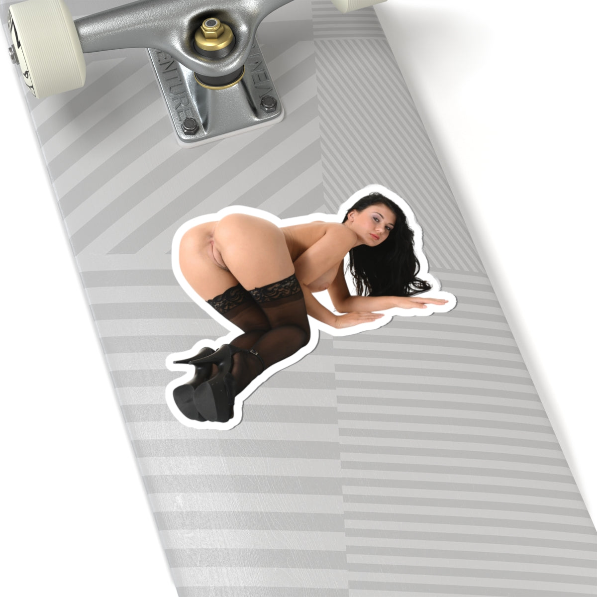 sexy brunette sticker big tits women botty stickers