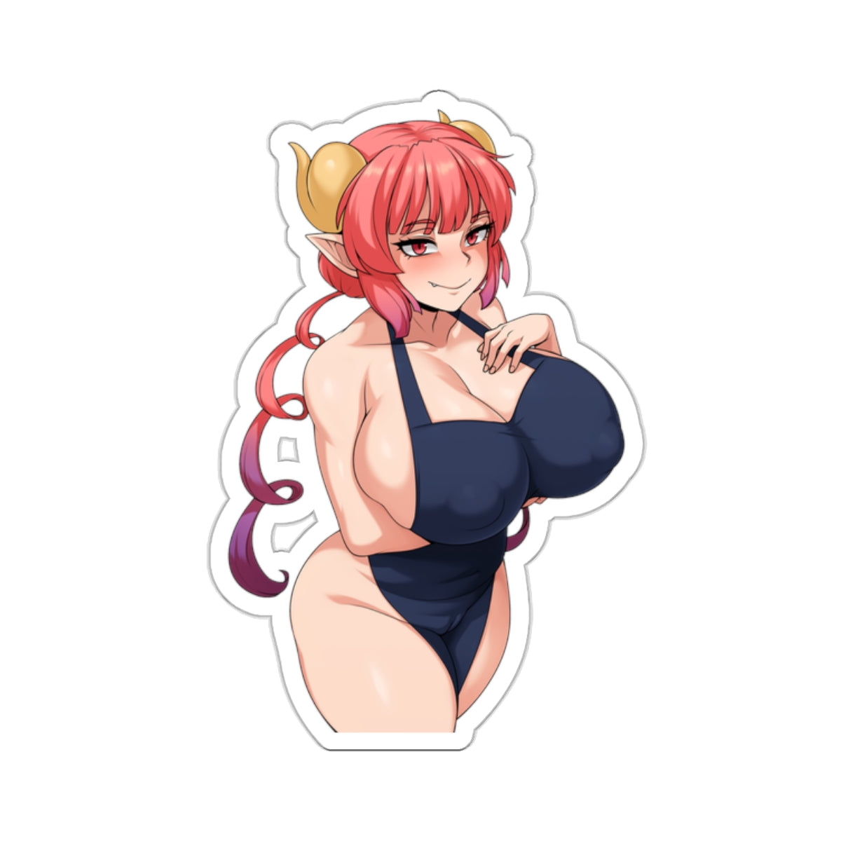 Ilulu Sticker Anime Lewd Stickers Kawaii Otaku Large Stickers Big Huge Stickers Big Boobs Women E744