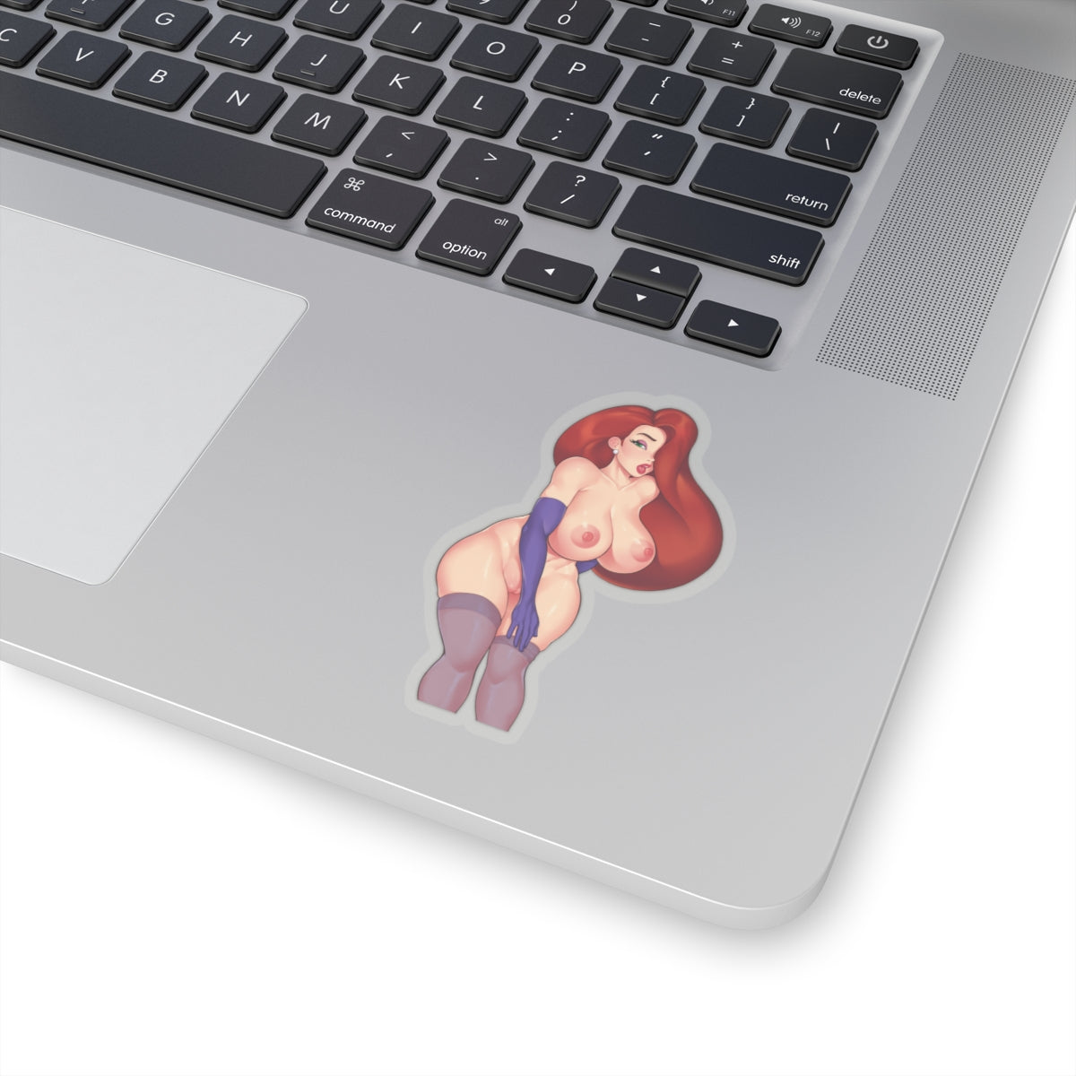 Jessica Cartoon Character Sticker Adult Mature Uncensored Version 4 Sizes Transparent or White Vinyl Stickers E330