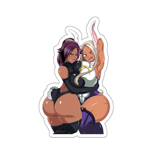 Anime Collab Sticker Cute Kawaii Anime Girls Manga Lewd Laptop Stickers 4 Sizes White Or Transparent E368