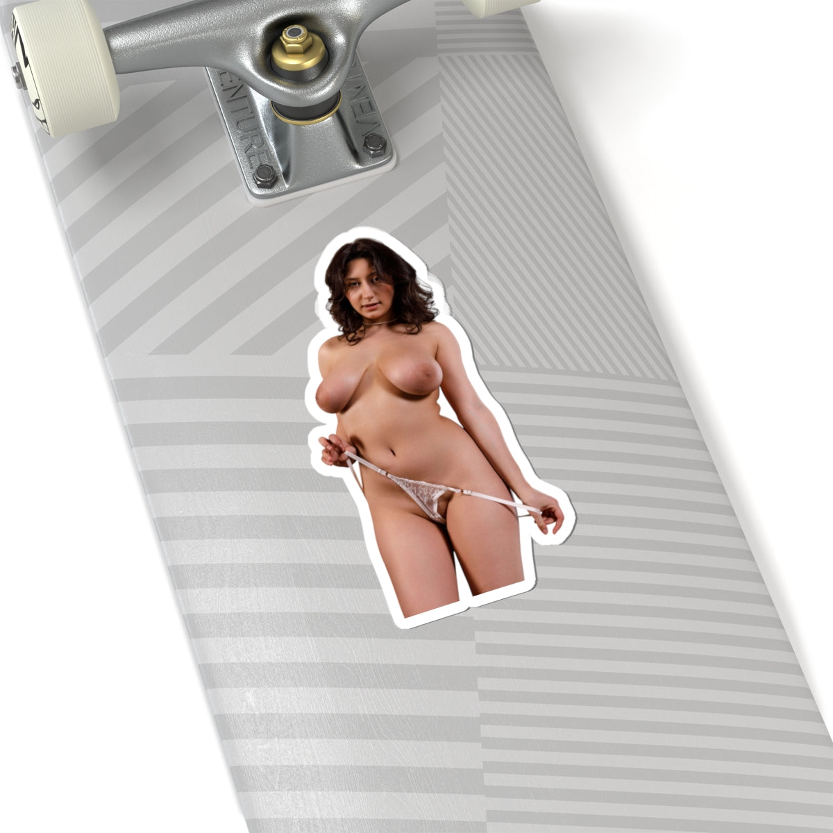 Vintage Sexy Girl Sticker Big Tits Women Erotic Decal